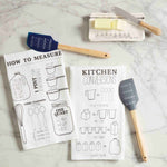 Mud Pie - Spatula Towel Set - Blue Measure