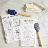 Mud Pie - Spatula Towel Set - Blue Measure