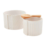 Mud Pie - Textured Tid Bid Dish Set