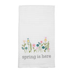 Mud Pie - Waffle Towel - Flowers Easter