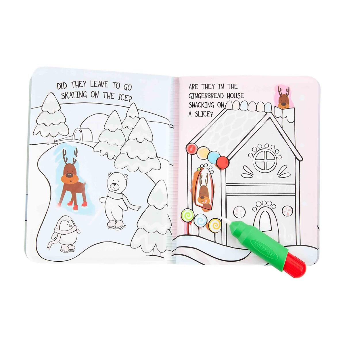 Mud Pie - Water Color Wizard Santa Book