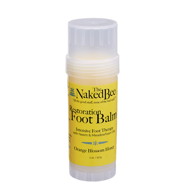 The Naked Bee 2oz Twist Tube Foot Balm