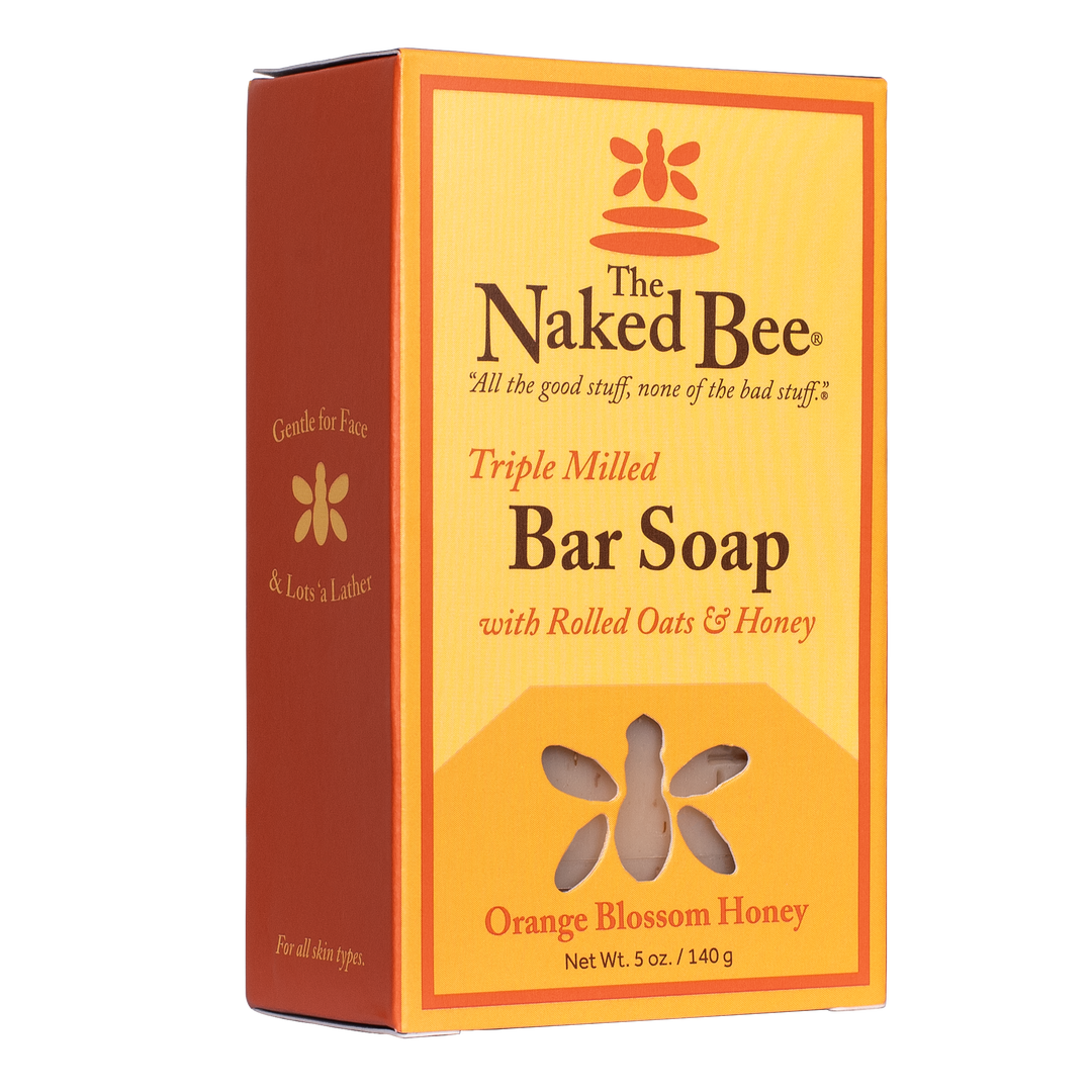 The Naked Bee 5oz Triple Milled Soap Orange Blossom Honey