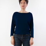 Navy Kerisma Knit Monet Sweater – cozy women’s pullover with soft knit design, perfect for layering or gifting. Available at Be Charmed