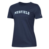 Navy Be Charmed women’s short sleeve tee by Champion – classic fit, breathable cotton, and signature Champion logo—versatile and stylish everyday wear, available at Be Charmed.