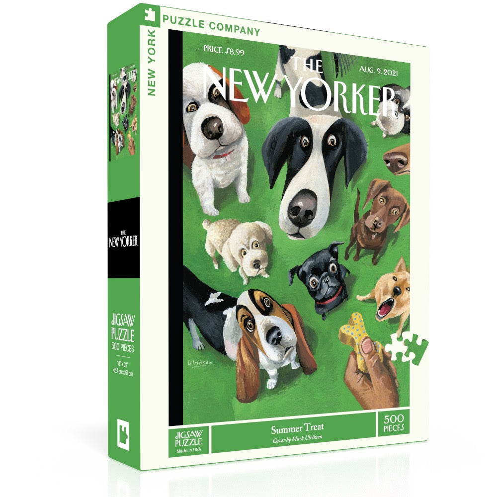 New York Puzzle Co Summer Treat 500 Piece Puzzle – colorful ice cream jigsaw, fun summer activity or gift. Available at Be Charmed