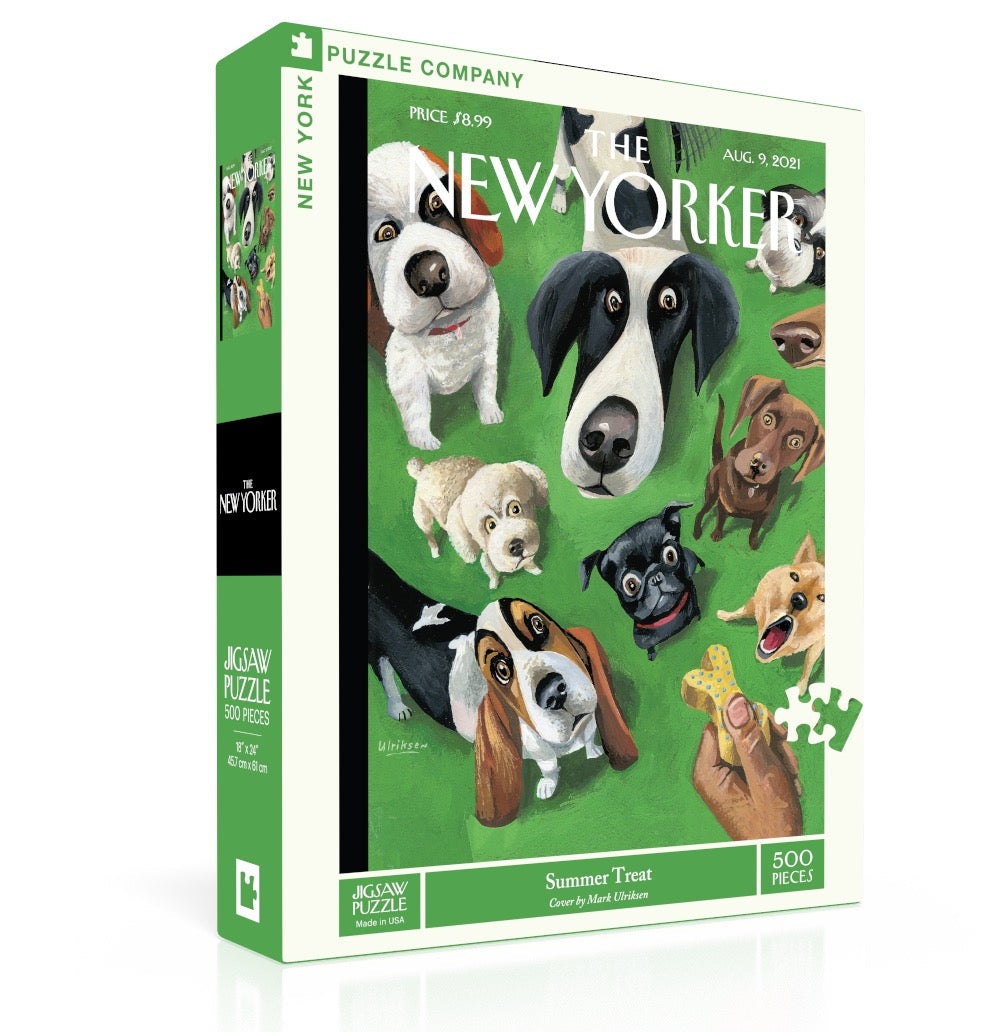 New York Puzzle Co Summer Treat 500 Piece Puzzle – colorful ice cream jigsaw, fun summer activity or gift. Available at Be Charmed
