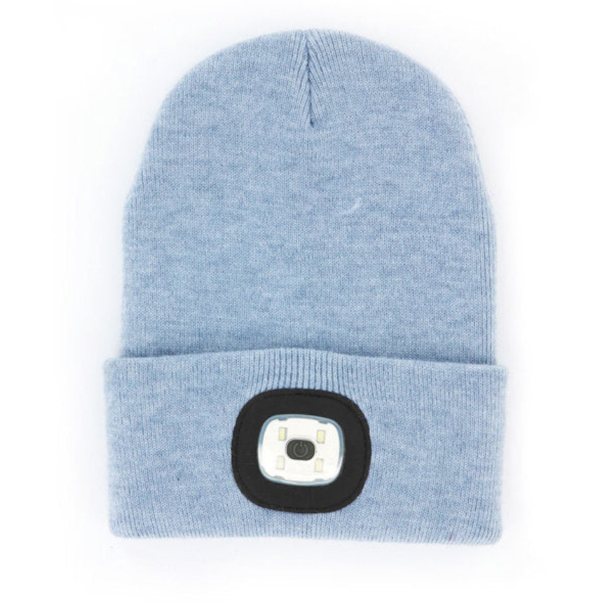 Night Scope Women's LED Beanie Light Blue