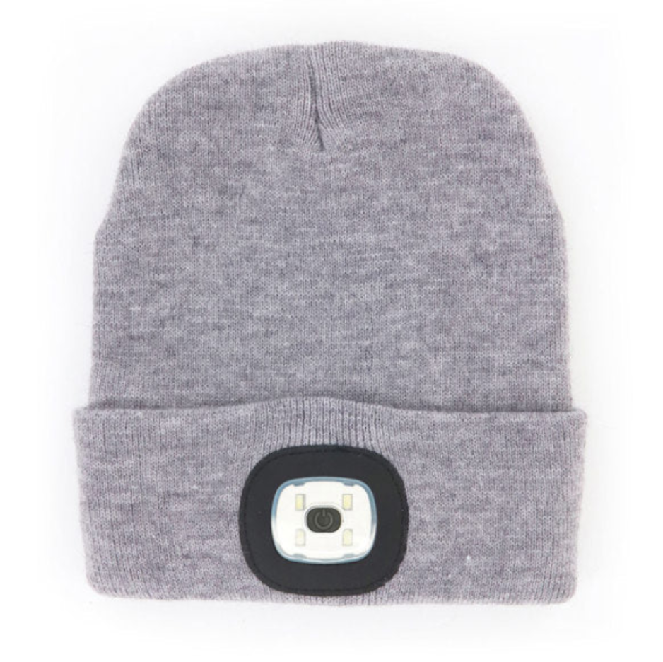 Night Scope Women's LED Beanie Grey