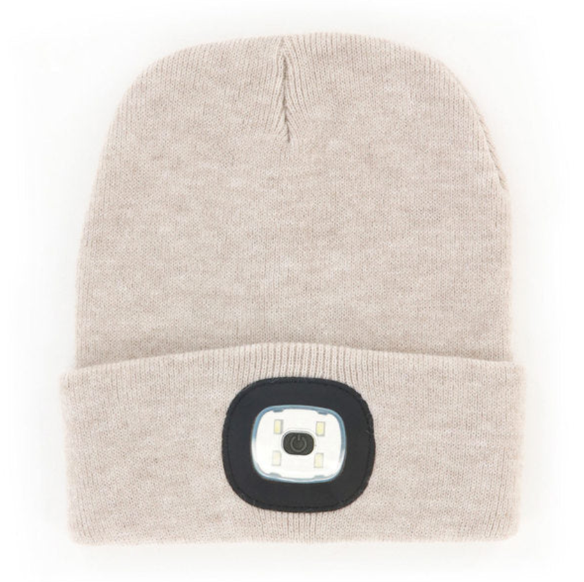 Night Scope Women's LED Beanie Oatmeal