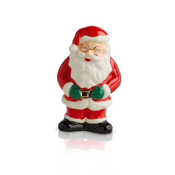 Nora Fleming Father Christmas mini charm featuring a classic Santa Claus design for holiday serveware. Available at Be Charmed.