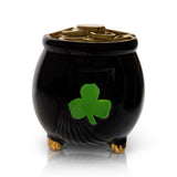 Nora Fleming Get Lucky Charm Mini featuring green lucky clover design perfect for St. Patrick’s Day decorating – Available at Be Charmed