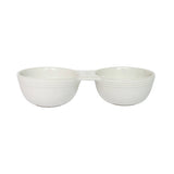 Nora Fleming Double Dipper ceramic serveware bowl set, perfect for entertaining, snacks, and dips. Available at Be Charmed.