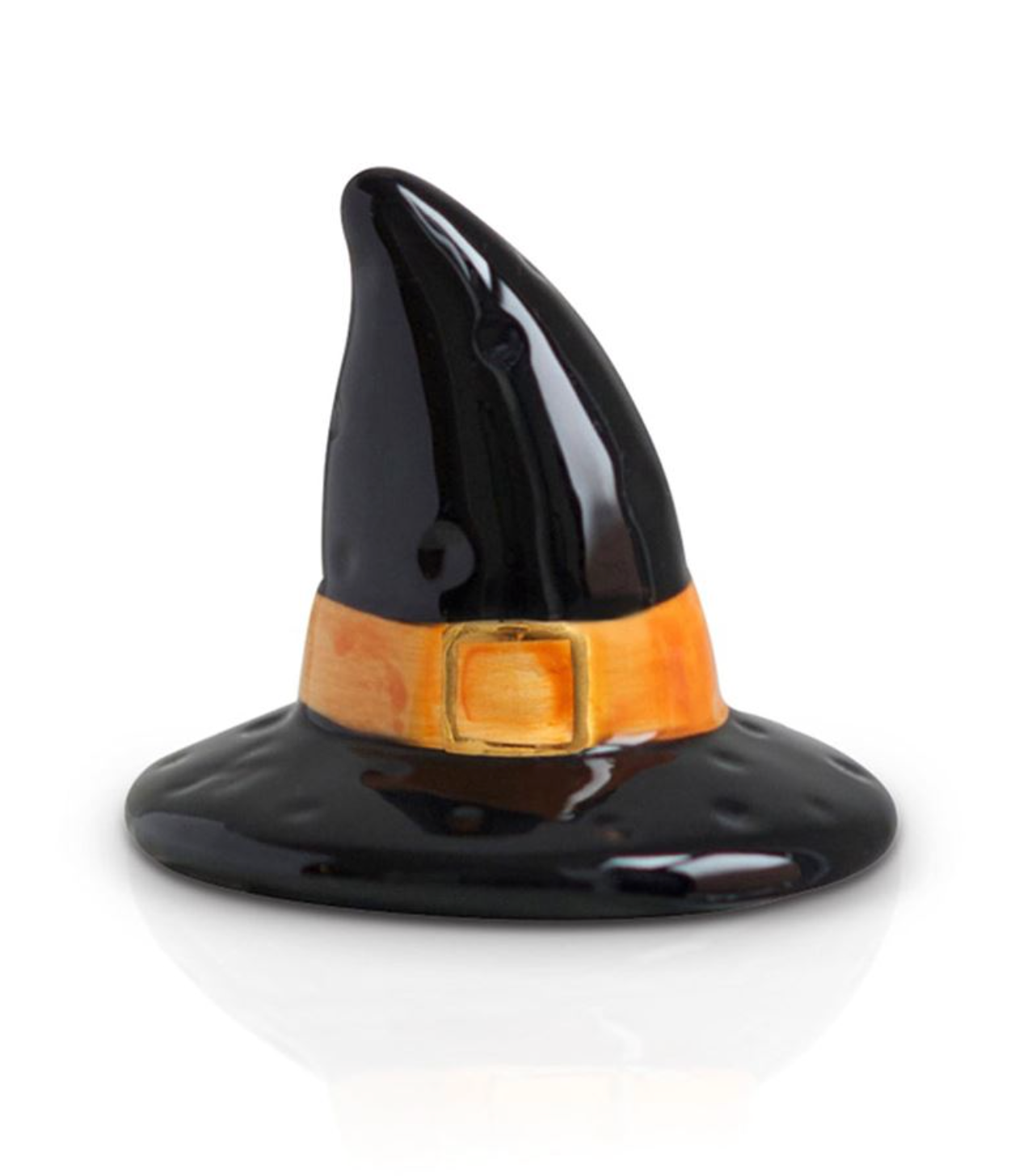 Nora Fleming Witchful Thinking mini charm featuring a purple witch hat with black trim and a gold buckle. Available at Be Charmed.