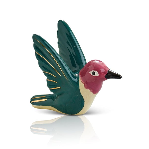 Nora Fleming Humm-Dinger! Mini (A274) hummingbird ceramic accent, serveware accessory. Available at Be Charmed.