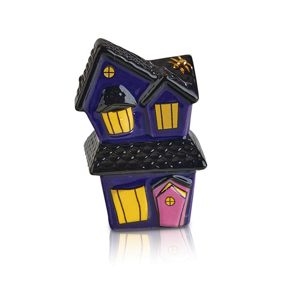 Nora Fleming “Spooky Spaces” Mini accent featuring a fun Halloween design for serving trays, platters, and festive décor. Available at Be Charmed