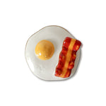 Nora Fleming Wakey Wakey (eggs & bacon) Mini ceramic accessory, a fun decorative piece for serveware and entertaining. Available at Be Charmed.