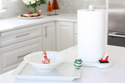 Nora Fleming Pinstripes Melamine Paper Towel Holder compatible with interchangeable minis for lightweight stylish kitchen décor from Be Charmed, Available at Be Charmed