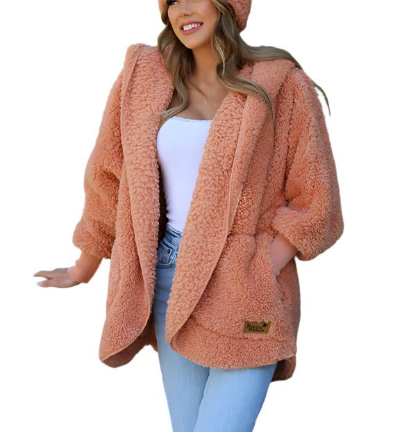 Nordic Beach Cozy Cardigan Apricot Peach