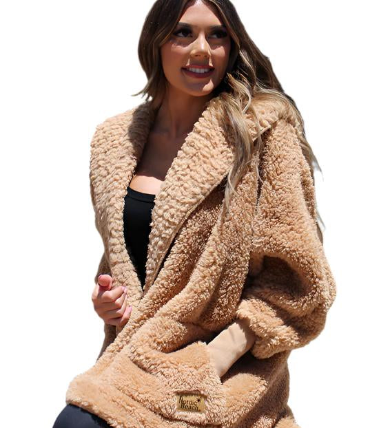 Nordic Beach Cozy Cardigan Cafe Latte
