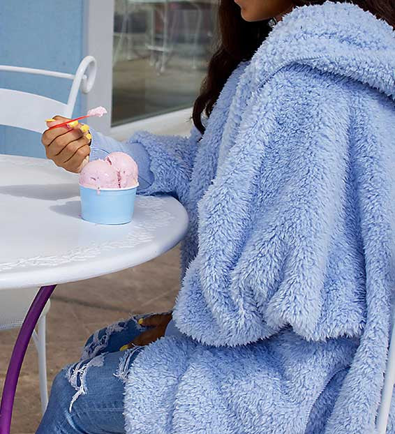 Nordic Beach Cozy Cardigan Cashmere Blue