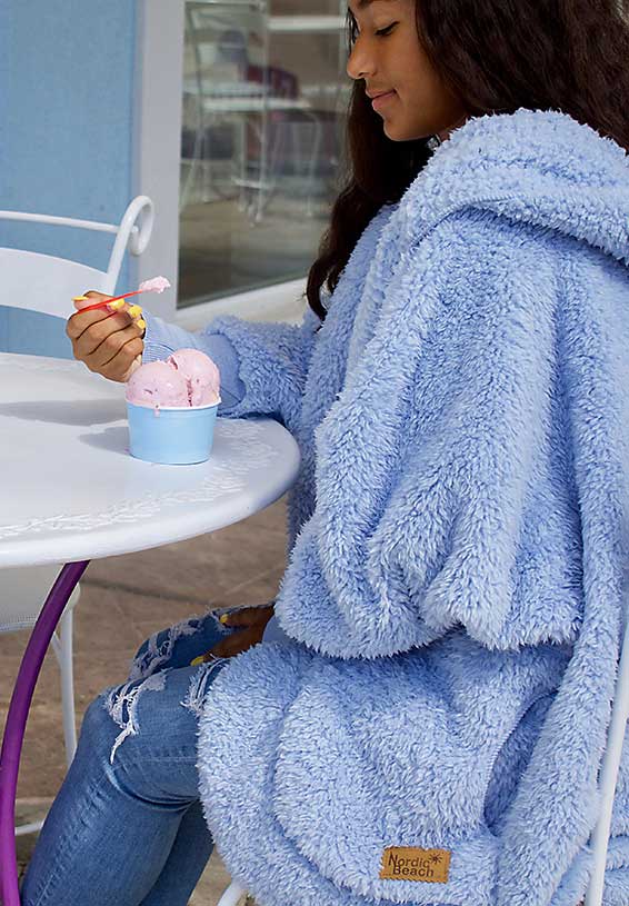 Nordic Beach Cozy Cardigan Cashmere Blue
