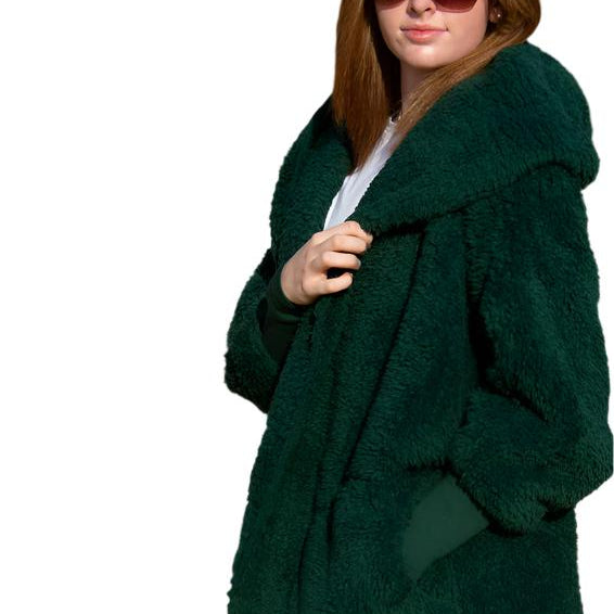 Nordic Beach Cozy Cardigan Emerald Forest