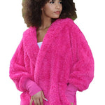 Nordic Beach Cozy Cardigan Fushia Dreamn