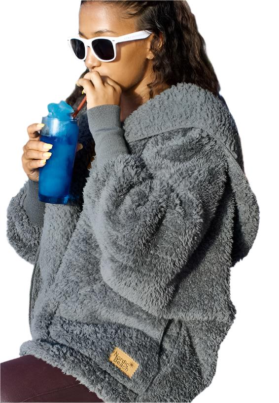 Nordic Beach Cozy Cardigan Koala Grey
