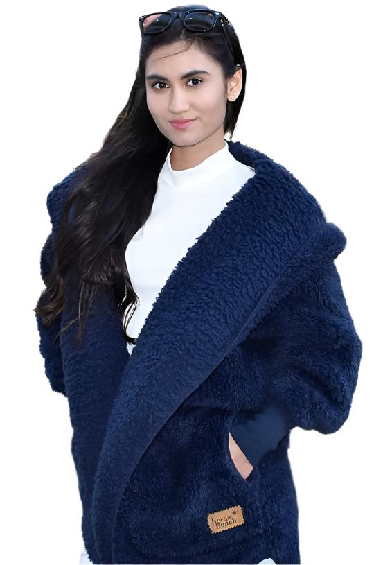 Nordic Beach Cozy Cardigan Midnight Navy