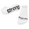 Notes To Self I am Strong Socks White
