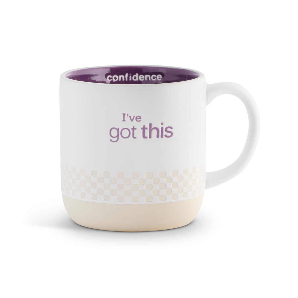 Mug with 'I've got this' and 'confidence' text on a white background. Available at Be Charmed