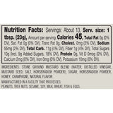 Nutrition facts label for Champagne Honey Mustard with detailed information on calories, ingredients, and allergens. Available at Be Charmed