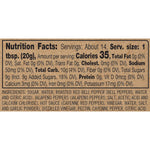 Nutrition facts label hot pepper jelly with detailed information on calories, ingredients, and nutritional values. Available at Be Charmed