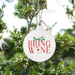Rustic Marlin Ornament Santa Bring Wine