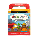 OOLY Carry Along Crayon & Coloring Book Work Zone