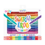 OOLY Switch-eroo!: Sparkle Glittery Color Changing Markers