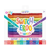 OOLY Switch-eroo!: Sparkle Glittery Color Changing Markers