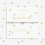 Bracelet on a card with decorative stars and text, featuring 'A Littles & Co' branding. Availabl at Be Charmed