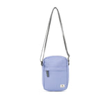 A compact and lightweight weather-resistant thistle Ori Bond Pocket Crossbody Bag with functional zip pockets, available at Be Charmed.