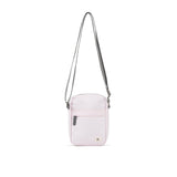 A compact and lightweight weather-resistant Transcendent Pink Ori Bond Pocket Crossbody Bag with functional zip pockets, available at Be Charmed.