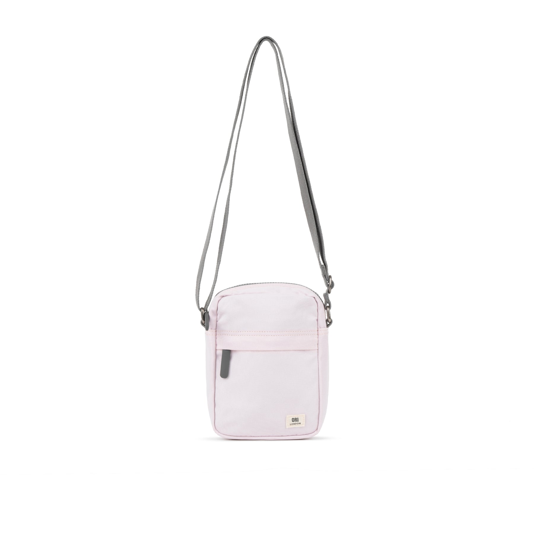 A compact and lightweight weather-resistant Transcendent Pink Ori Bond Pocket Crossbody Bag with functional zip pockets, available at Be Charmed.