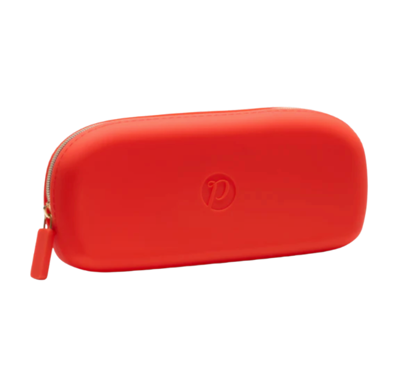 Peepers Red case with a logo on a white background. Available at Be Charmed