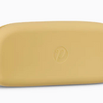 Yellow Peepers silicone eyeglass case in soft, flexible material—ideal for protecting reading glasses or sunglasses. Lightweight and travel-friendly. Available at Be Charmed.