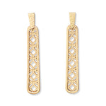 Periwinkle Earrings Gold geometric drops