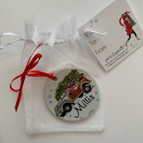 PhiloSophie's - Santa in Woodie Millis Ornament