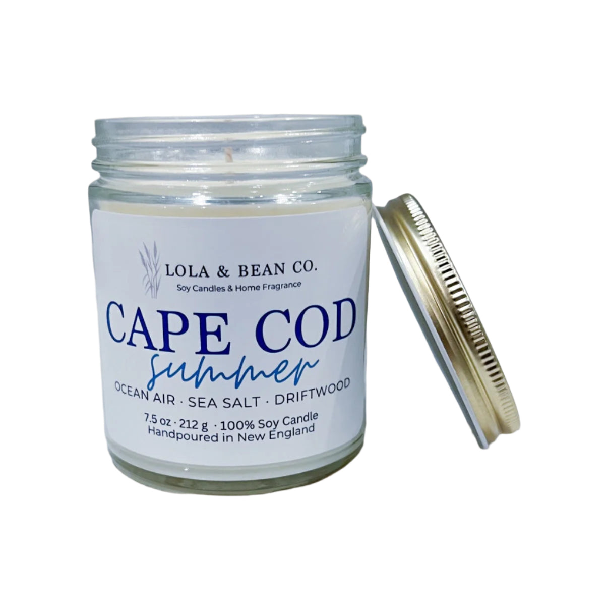 Lola & Bean 7.5 oz Soy Candle Cape Cod Summer
