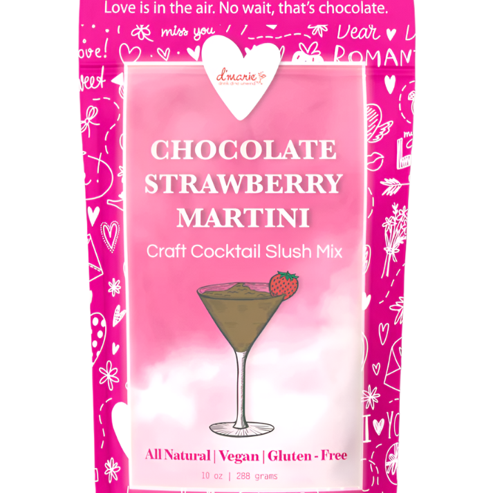 D'Marie Craft Cocktail Slush Mix Chocolate Strawberry Martini