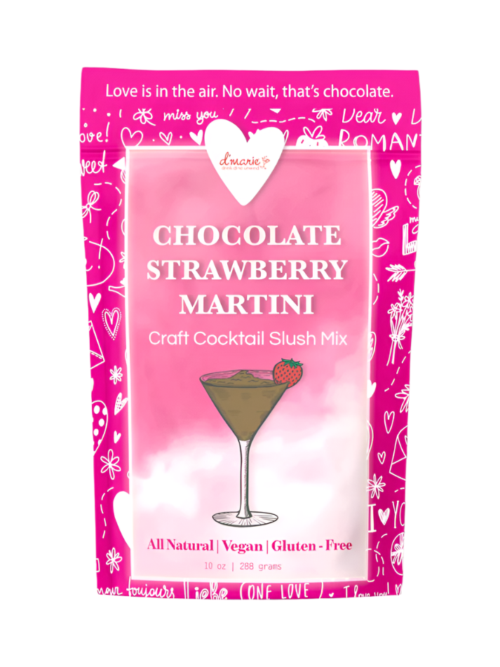 D'Marie Craft Cocktail Slush Mix Chocolate Strawberry Martini