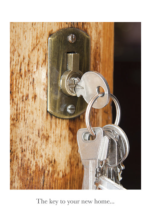 Pictura - New Home Card - Keys at Front Door